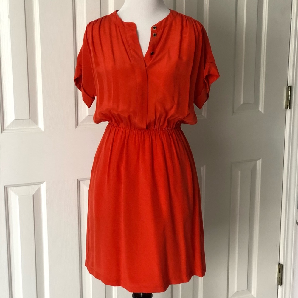 NEW Madewell Broadway & Broome Silk Shirt Dress, 0